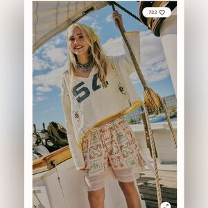 Free People Blooming Lace Shorts. NWT. Hankey quil